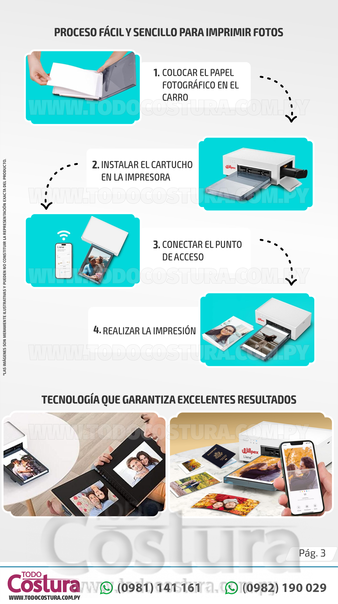 IMPRESORA DE FOTOS WILLPEX SMART PHOTO